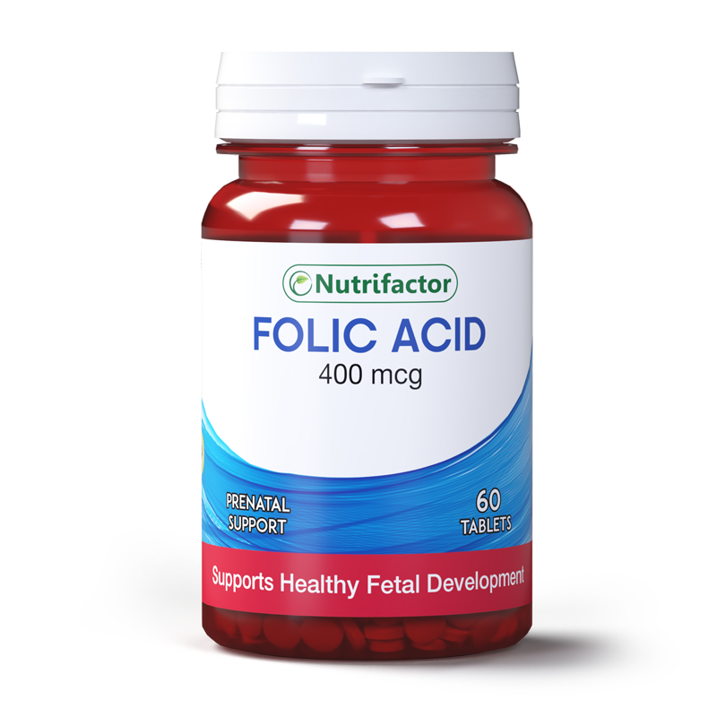 Nutrifactor Folic Acid 400mcg — Women’s Cellular Health Support