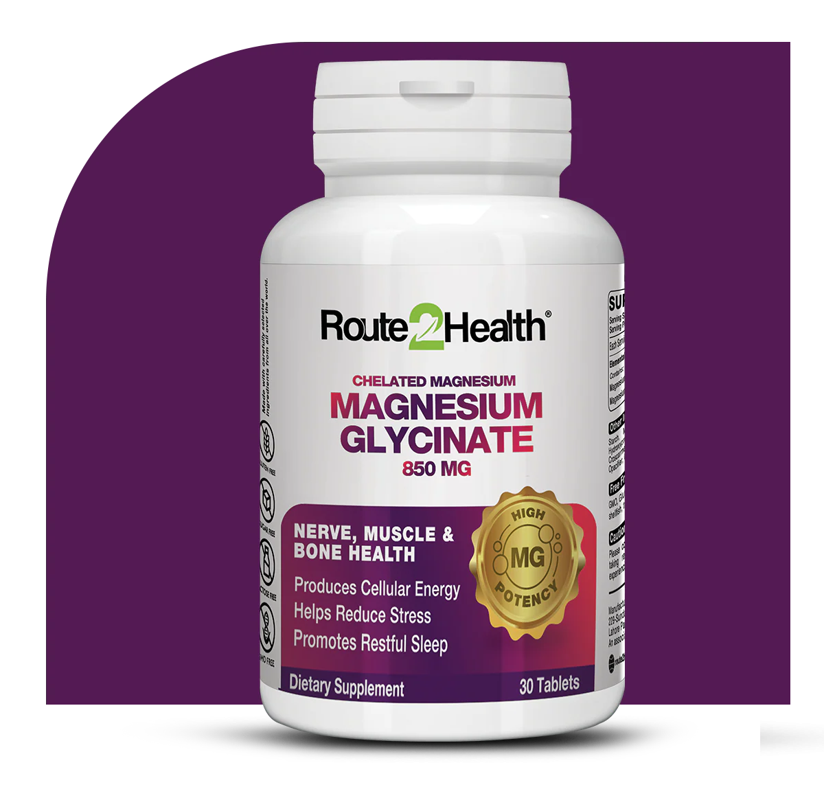 R2H Magnesium Glycinate 850mg
