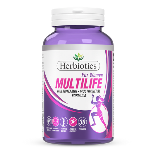 Herbiotics Multilife Women — 22-Nutrient Multivitamin 30 Tablets