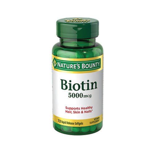 Nature’s Bounty Biotin 5000 mcg, 72 Ct