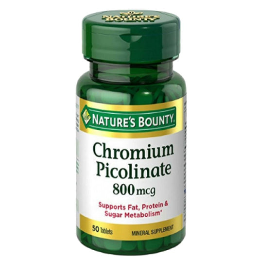 Nature’s Bounty Chromium Picolinate 800mcg, 50 Ct
