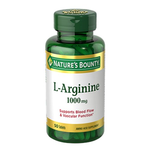 Nature’s Bounty L-Arginine 1000mg, 50 Ct