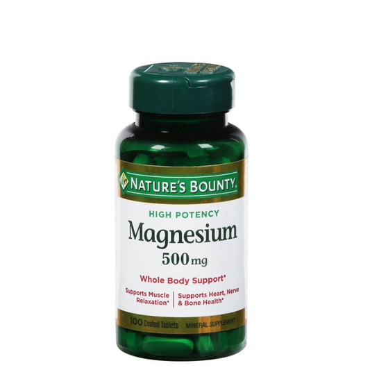 Nature’s Bounty Magnesium 500mg, 100 Ct