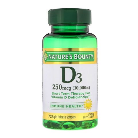 Nature’s Bounty Vitamin D3 10000 IU, 72 Ct