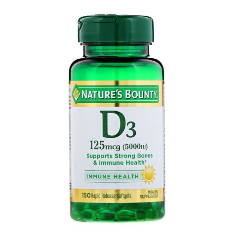 Nature’s Bounty Vitamin D3 5000 IU, 150 Ct