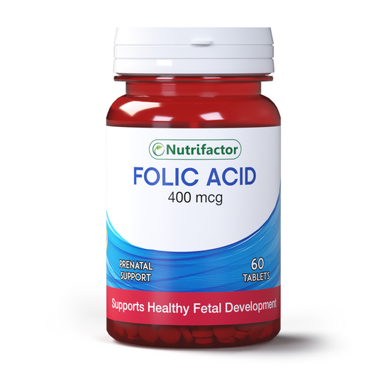 Nutrifactor Folic Acid 400mcg — Women’s Cellular Health Support