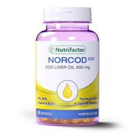 Nutrifactor Norcod 500 | Cod Liver Oil 500mg with Vitamins A & D