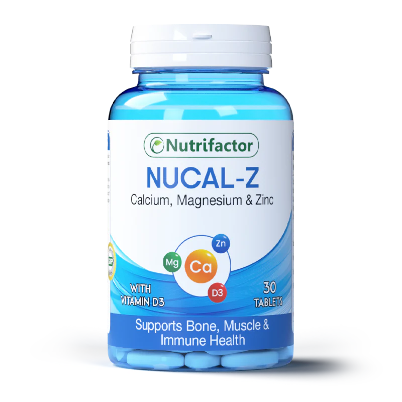 Nutrifactor Nucal-Z Calcium Magnesium Zinc — 30 Tablets | Bone Health