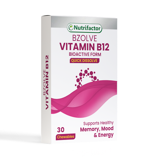 Nutrifactor (Bzolve) Vitamin B12 1000mcg — 30 Tablets