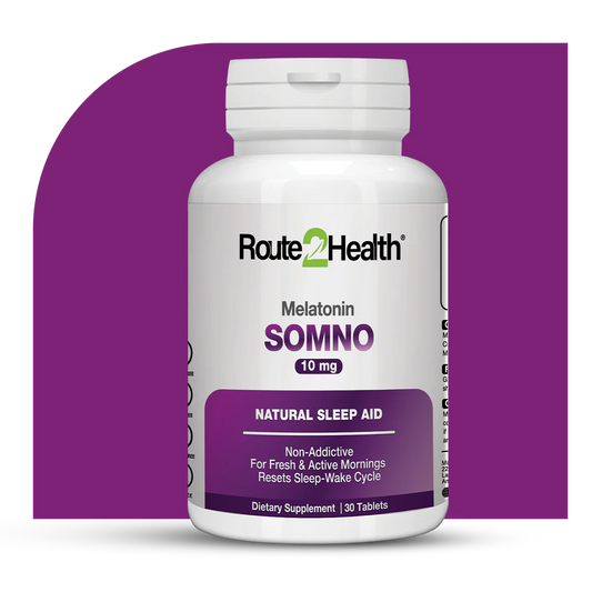 Route2Health Somno Melatonin 10mg — 30 Tablets | Sleep Aid